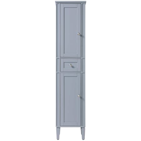 Elegant Lighting Park Avenue 72" x 16" MDF and Wood Free Standing Bathroom Linen Tower Grey