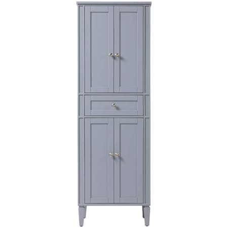 Elegant Lighting Park Avenue 72" x 24" MDF and Wood Free Standing Bathroom Linen Tower Grey