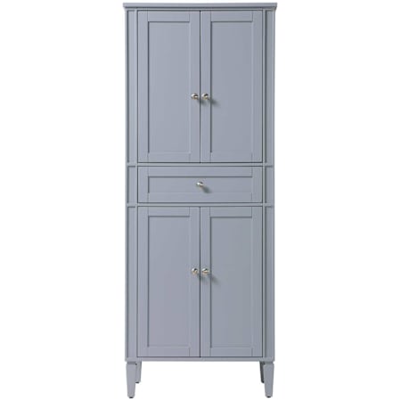 Elegant Lighting Park Avenue 72" x 28" MDF and Wood Free Standing Bathroom Linen Tower Grey