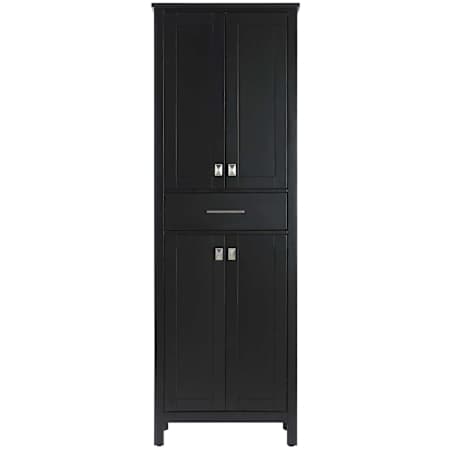 Elegant Lighting Irene 72" x 24" MDF and Wood Free Standing Bathroom Linen Tower Black