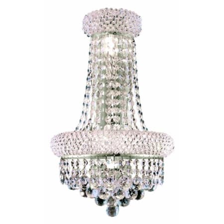 Elegant Lighting Primo 4 Light 17" Tall Wall Sconce with Clear Royal Cut Crystals Chrome