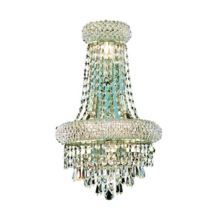 Elegant Lighting Primo 4 Light 18" Tall Wall Sconce with Clear Royal Cut Crystals Chrome