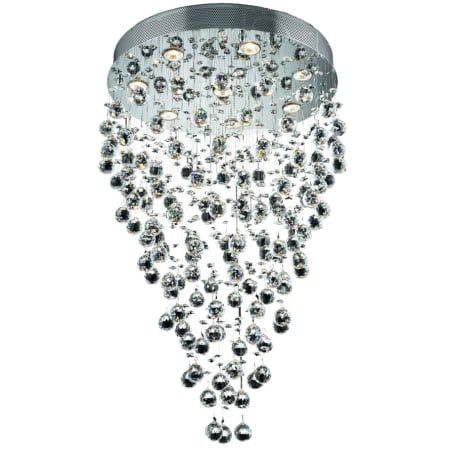 Elegant Lighting Galaxy 9 Light 24" Wide Crystal Chandelier with Clear Royal Cut Crystals Chrome