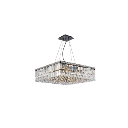 Elegant Lighting Maxime 12 Light 24" Wide Crystal Chandelier with Clear Royal Cut Crystals Black