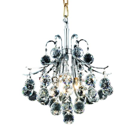 Elegant Lighting Toureg 3 Light 12" Wide Crystal Pendant with Clear Royal Cut Crystals Chrome