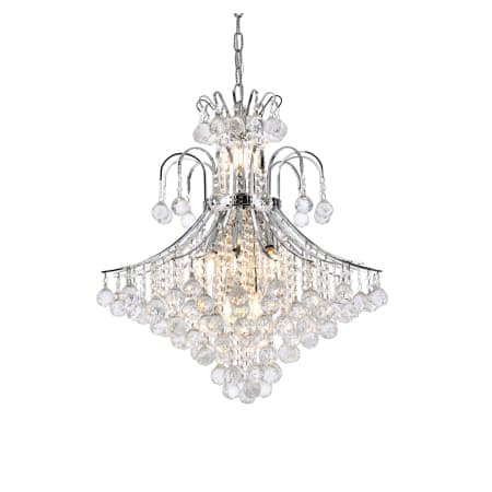 Elegant Lighting Toureg 15 Light 25" Wide Crystal Chandelier with Clear Royal Cut Crystals Chrome