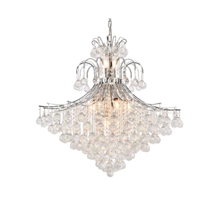 Elegant Lighting Toureg 15 Light 31" Wide Crystal Chandelier with Clear Royal Cut Crystals Chrome