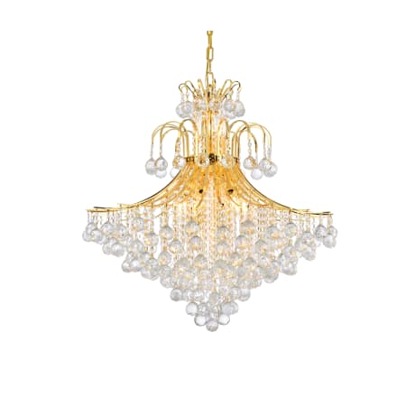 Elegant Lighting Toureg 15 Light 31" Wide Crystal Chandelier with Clear Royal Cut Crystals Gold