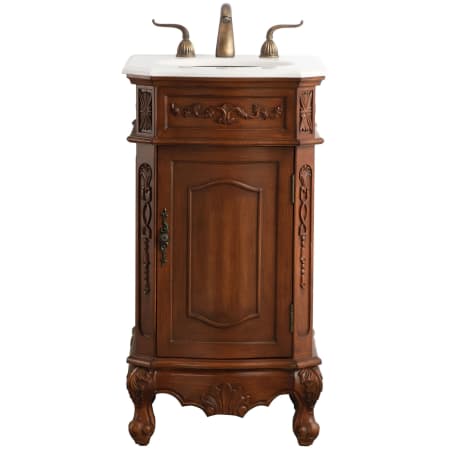 Elegant Lighting Danville 19" Free Standing Single Basin Vanity Set with Cabinet and Quartz Vanity Top