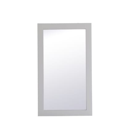 Elegant Lighting Aqua 18" W x 32" H Traditional Rectangular Framed Bathroom Wall Mirror Grey