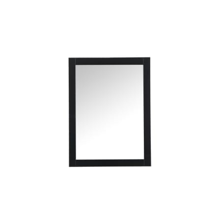 Elegant Lighting Aqua 24" W x 32" H Traditional Rectangular Framed Bathroom Wall Mirror Black