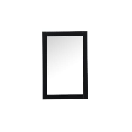 Elegant Lighting Aqua 24" W x 36" H Traditional Rectangular Framed Bathroom Wall Mirror Black