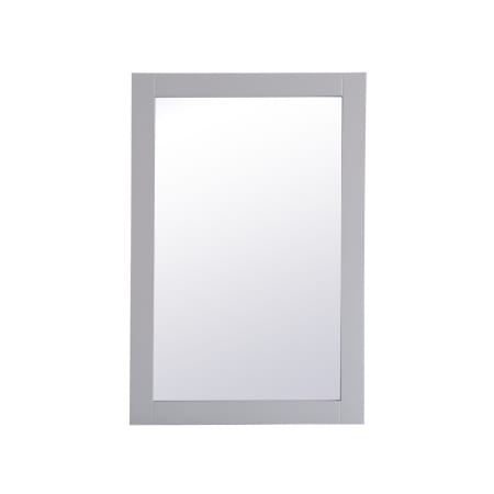 Elegant Lighting Aqua 24" W x 36" H Traditional Rectangular Framed Bathroom Wall Mirror Grey