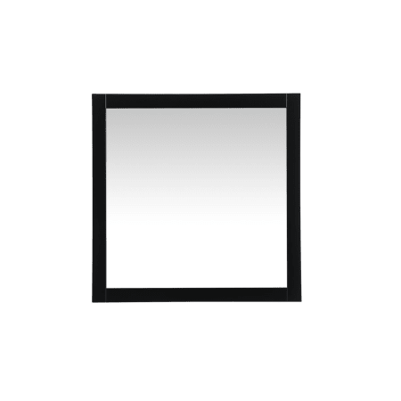 Elegant Lighting Aqua 36" W x 36" H Traditional Square Framed Bathroom Wall Mirror Black
