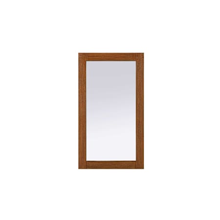 Elegant Lighting Norah 18"W x 32"H Rectangular Flat Medium Density Fiberboard (MDF) Framed Accent Mirror Brandy Walnut