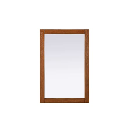 Elegant Lighting Norah 24"W x 36"H Rectangular Flat Medium Density Fiberboard (MDF) Framed Accent Mirror Brandy Walnut