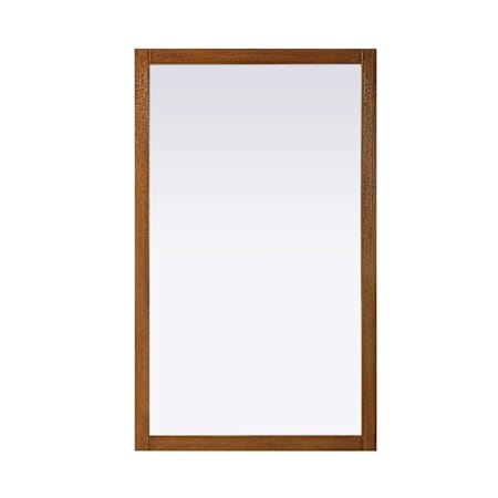 Elegant Lighting Norah 60"W x 36"H Rectangular Flat Medium Density Fiberboard (MDF) Framed Accent Mirror Brandy Walnut