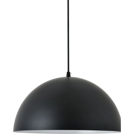 Elegant Lighting Forte Single Light 14" Wide Pendant Black