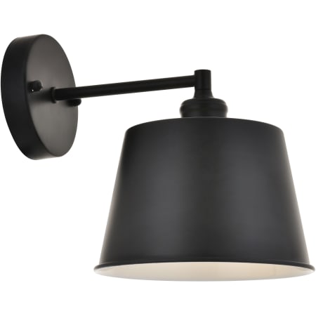 Elegant Lighting Nota Single Light 9" Tall Wall Sconce Black
