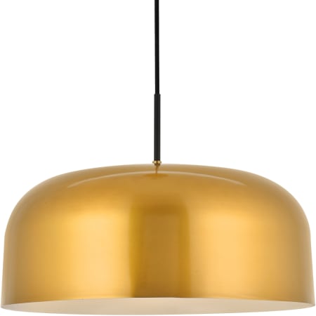 Elegant Lighting Etude Single Light 17" Wide Pendant Satin Gold / Black