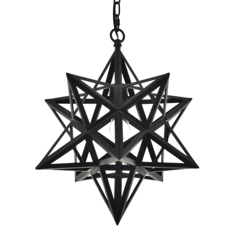 Elegant Lighting Nocturne Single Light 16" Wide Pendant Black