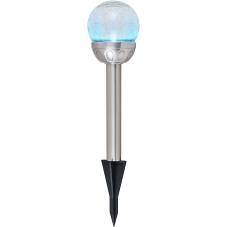 Elegant Lighting Allium 3" Wide Solar LED Center Mount Path Light - Pack of 4 Silver