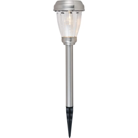 Elegant Lighting Fae 4" Wide Solar LED Center Mount Path Light - Pack of 6 Silver