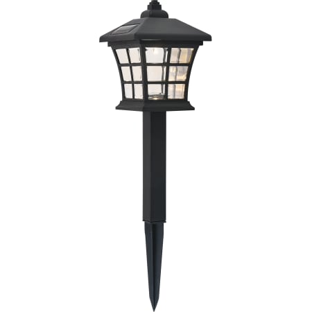 Elegant Lighting Dux 4" Wide Solar LED Center Mount Path Light - Pack of 6 Black
