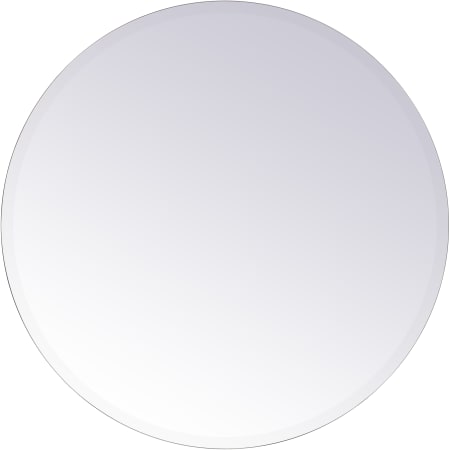 Elegant Lighting Gracin 28" Diameter Traditional Circular Frameless Bathroom Wall Mirror Clear