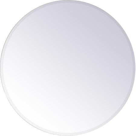 Elegant Lighting Gracin 36" Diameter Traditional Circular Frameless Bathroom Wall Mirror Clear
