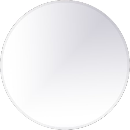 Elegant Lighting Gracin 42" Diameter Traditional Circular Frameless Bathroom Wall Mirror Clear
