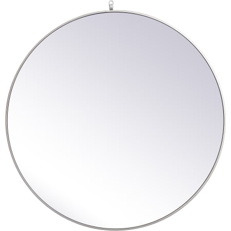 Elegant Lighting Eternity 39" Diameter Traditional Circular Framed Bathroom Wall Mirror Silver