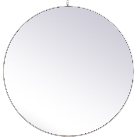 Elegant Lighting Eternity 45" Diameter Traditional Circular Framed Bathroom Wall Mirror Silver