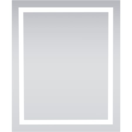 Elegant Lighting Nova 30" W x 36" H Traditional Rectangular Aluminum Framed, Frameless Bathroom Wall Mirror with LED Lighting Silver