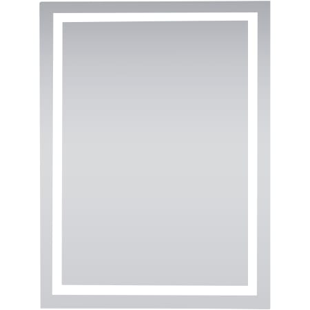 Elegant Lighting Nova 36" W x 48" H Traditional Rectangular Frameless Bathroom Wall Mirror with LED Lighting Silver