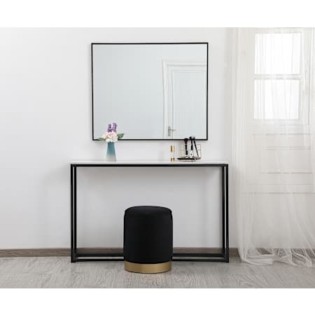 OT1015 storage ottoman in Black