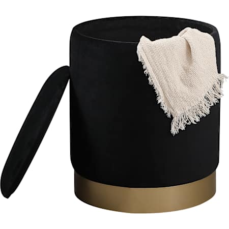 OT1015 storage ottoman in Black