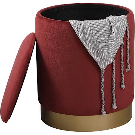 OT1015 storage ottoman in Red