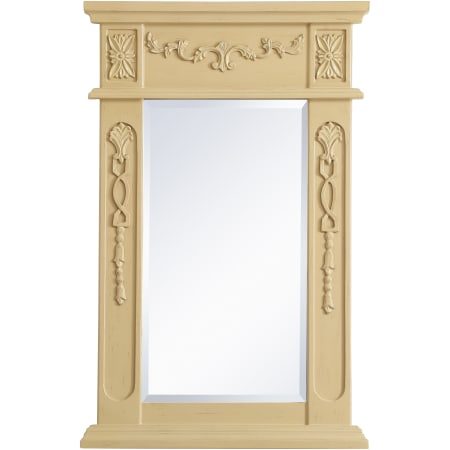 Elegant Lighting Lenora 18" W x 28" H Rectangular Wood Framed Accent Wall Mirror Light Antique Beige
