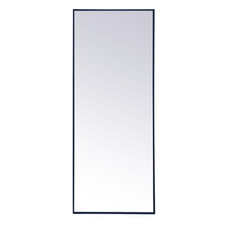 Elegant Lighting Eternity 24" W x 60" H Rectangular Framed Bathroom Wall Mirror Black