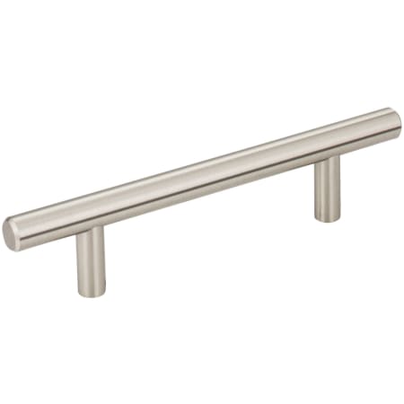 Elements Naples Pack of (10) - 3-3/4" (96mm) Center to Center Bar Style Solid Steel Cabinet Handle / Drawer Pull Satin Nickel