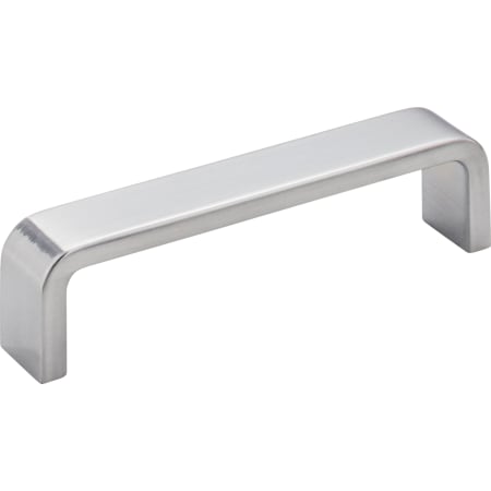 Elements Asher 4" (101.6mm) Center to Center Radius Wide Strap Cabinet Handle / Drawer Pull Brushed Chrome