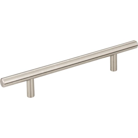 Elements Naples Long 5-1/16" (128 mm) Center to Center Solid Steel Bar Style Cabinet Handle / Drawer Pull - 8-1/16" Overall Length Satin Nickel