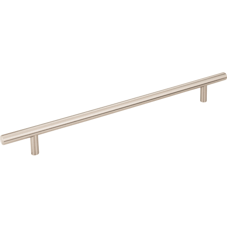 Elements Naples 10-1/16" (256mm) Center to Center Solid Steel Cabinet Bar Handle / Drawer Bar Pull - with Mounting Hardware Satin Nickel