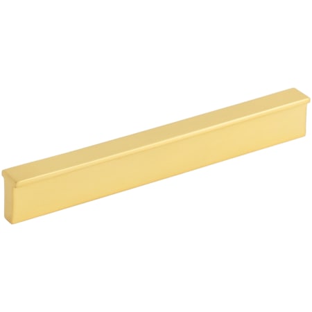 Elements Brewer 5-1/16 Inch Center to Center Rectangular Cabinet Pull Brushed Gold