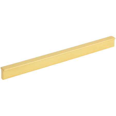 Elements Brewer 8-13/16 Inch Center to Center Rectangular Cabinet Pull Brushed Gold