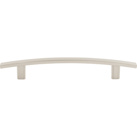 Elements Thatcher 5-1/16" Center to Center Curved Bar Cabinet Handle / Drawer Pull with Mounting Hardware Satin Nickel