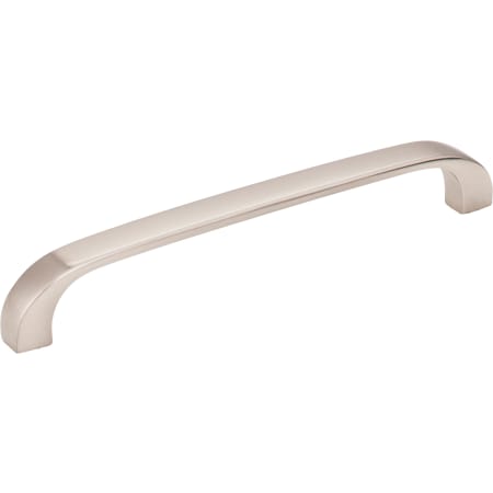 Elements Slade 5" Center to Center Contemporary Curved Corner Cabinet Handle / Drawer Pull Satin Nickel