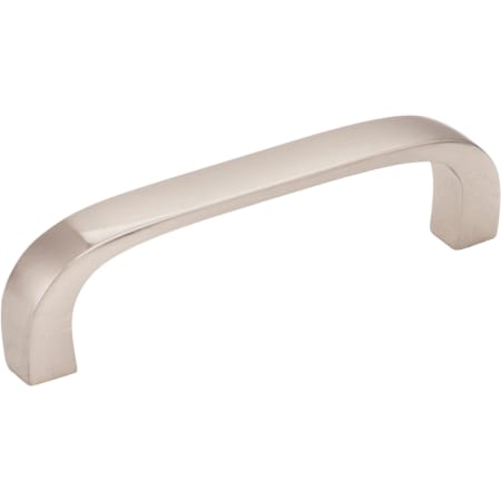 Elements Slade 3" Center to Center Contemporary Curved Corner Cabinet Handle / Drawer Pull Satin Nickel