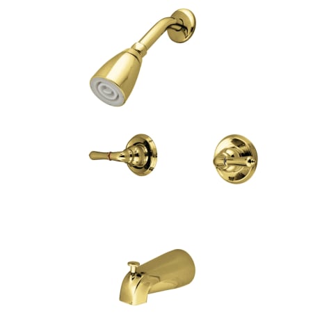 Elements Of Design Tub and Shower Faucet Polished Brass